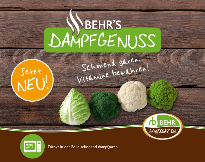 schonend garen mit behrs Dampfgenuss
