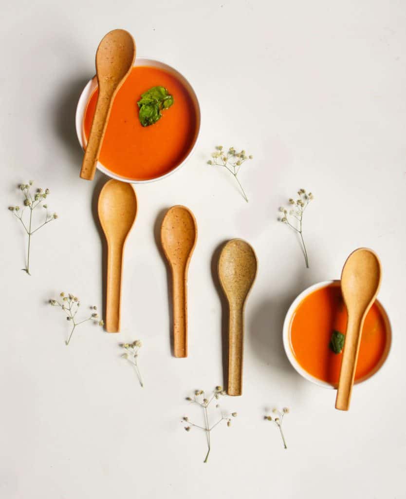 Essbares besteck ohne Plastik