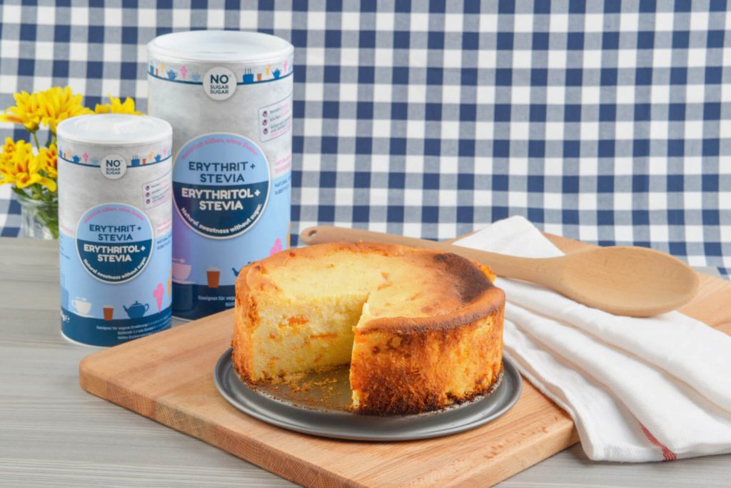 käsekuchen ohne zucker